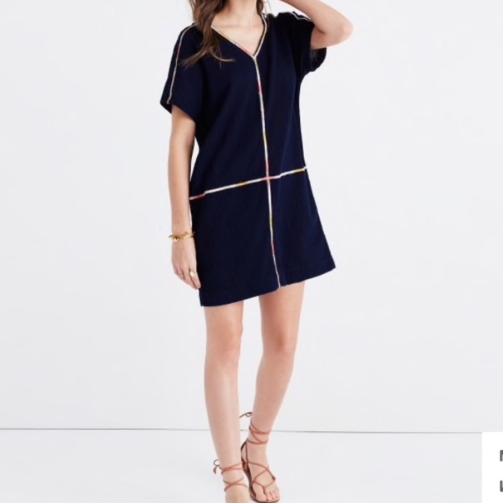 Madewell Embroidered Easy Dress